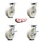 Service Caster 8 Inch Kingpinless Nylon Wheel Swivel Caster Set with 2 Brakes SCC-KP30S820-NYR-2-SLB-2 - alternate 4